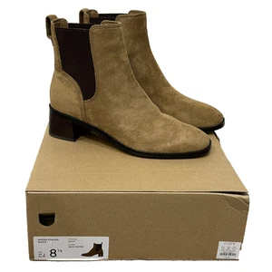 J. Crew Wildleder Chelsea Stiefeletten Damengröße 8,5 braun neu im Karton CC117 - Bild 1 von 7