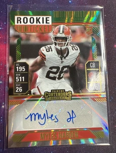 2024 Panini Contenders - Rookie Ticket Myles Harden #250 Green Laser RC - Picture 1 of 2