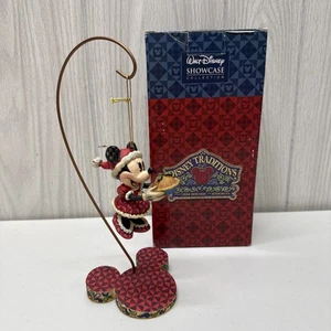 Jim Shore Disney Showcase MINNIE CLAUS Ornament Figurine Stand 4008075 BOX KEPT - Picture 1 of 18