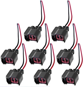 Fuel Injector Pigtail Connector Plug Wire EV6 Compatible with Ford Mustang... - Picture 1 of 8