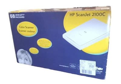 HP Hewlett-Packard ScanJet 2100C Color Scanner NEW OPEN BOX Software Cables - Image 1 of 4