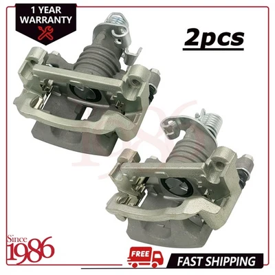 2pcs Rear Brake Caliper w/ Bracket for Buick Allure Chevrolet Impala Pontiac - Image 1 of 4