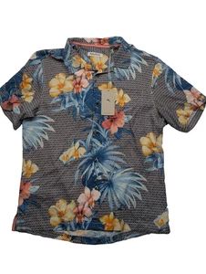 Tommy Bahama Floral 100% SEDA Camisa de Campamento Hombres L Manga Corta Hawaiana Nueva - Imagen 1 de 10