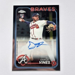 2024 Topps Chrome - Rookie Autografi Darius Vines #RA-DV (AU, RC) - Foto 1 di 2