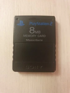 PS2, Sony, Playstation 2, Memory Card 8 MB, Magic Gate, Schwarz, Original - Bild 1 von 2