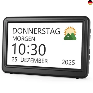 Digitale Kalender, Elektronischer Tag Datum Wecker, Digital Uhr mit 20 - Bild 1 von 8