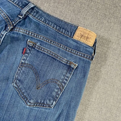 Jeans Levi Strauss & Co 515 corte bota para mujer talla 16 largo denim azul Foto 1 de 4