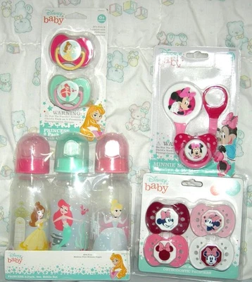 Lote Mixto Boberones Chupetes Disney Princesa Bebé Niña Minnie Mouse Foto 1 de 4