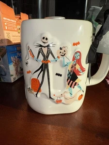 Rae Dunn Nightmare Before Christmas Jack, Sally & Zero Double Sided Mug New Rel - Picture 1 of 6