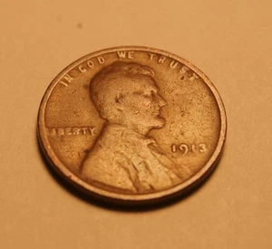 1913 P LINCOLN PENNY  4 - Picture 1 of 2