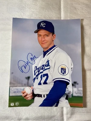 DAVID CONE ~ Hand Autographed 8x10 Kansas city Royals - Image 1 of 2