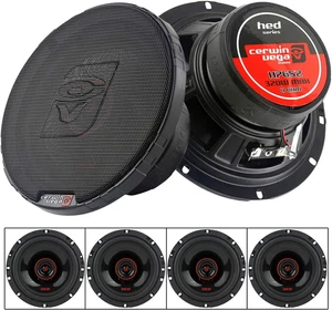 Paquete de 4 altavoces coaxiales bidireccionales Cewin Vega 6,5" 320 vatios máximo serie HED de 2 cajas - Imagen 1 de 4