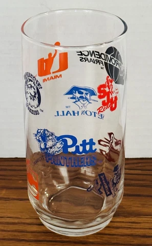VINTAGE BIG EAST BASKETBALL TEAM LOGO TALL DRINKING GLASS TUMBLER NCAA SYRACUSE Cover
