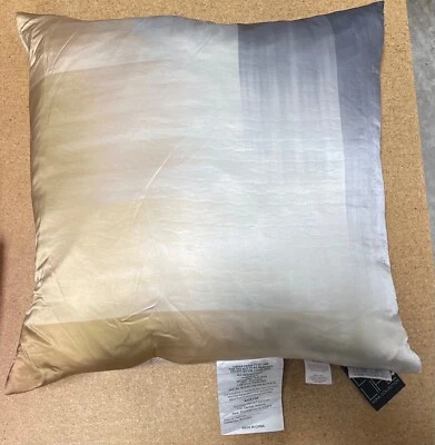 Sunham Lux Life Dessi 100% Silk 20" Cotton Linen Decorative Pillow - Gold / Gray - Image 1 of 4