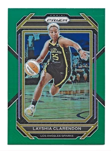 Green Prizm 2023 Panini WNBA #74 Layshia Clarendon Los Angeles Sparks Basketball - Picture 1 of 2