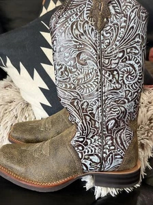 TWISTED X COWGIRL BOOTS SIZE 6C ONLY TRIED ON LEATHER RRP$400 COWBOY 🤠 SNAZZY - Picture 1 of 11