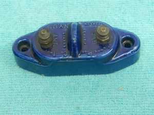 Vintage Blue SNAPIT Radio Antenna Arrestor Lightning Protector Porcelain 2 Pole - Zdjęcie 1 z 14