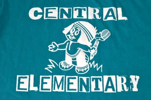 T-Shirt Size Youth XL Turquoise Blue Central Elementary Little Student Boy - Picture 1 of 6