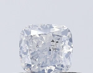 Natural Cushion Cut Fancy White Diamond For Engagement Ring - Picture 1 of 4