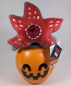Stranger Things Animated Plush Demogorgon in Plastic Pumpkin 13" w/ Sound, New - Picture 1 of 5