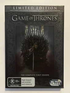 Game Of Thrones Limited Edition - First Season 1 - 6DVD Set - R4 PAL Book & Map - Picture 1 of 13