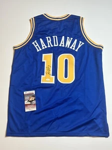Tim Hardaway Signed Golden State Blue Basketball Jersey (JSA) - Picture 1 of 3