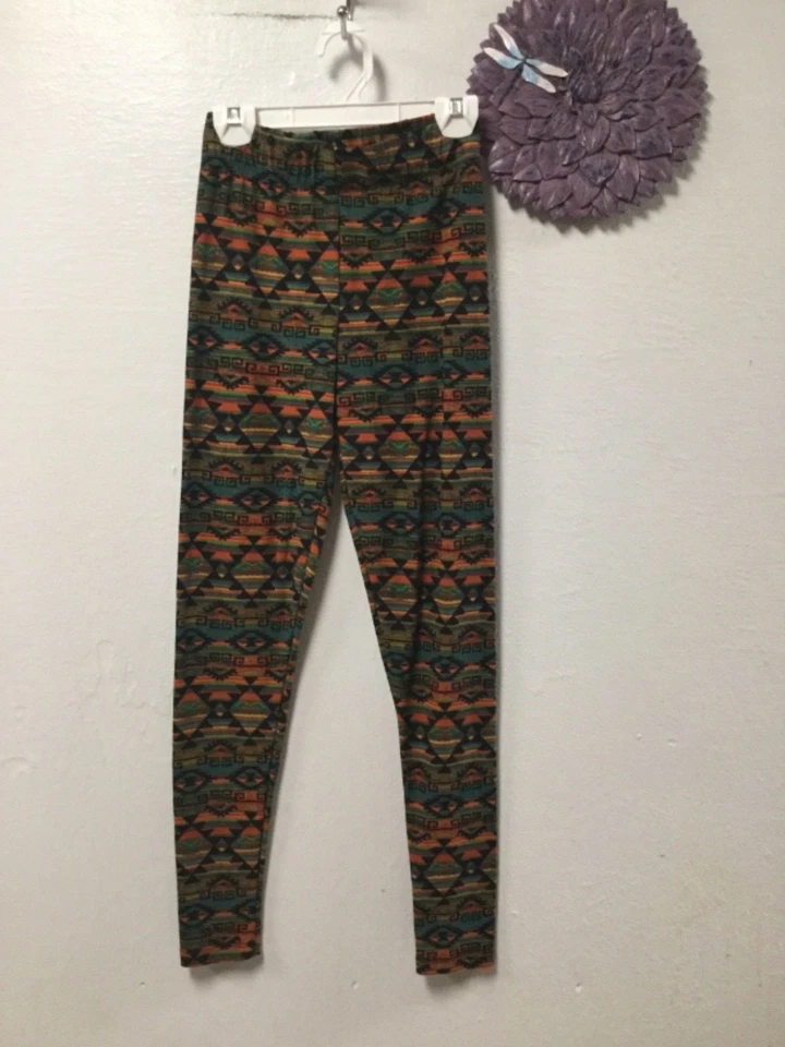 Rue21 Mujer Leggings Talla Mediana Cintura Elástica Verde Negro Óxido 123 Foto 1 de 1