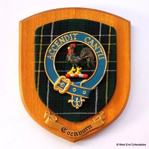 Old Clan COCKBURN Family Wall Plaque Shield Coat of Arms Crest - Wedding Gift - Picture 1 of 3