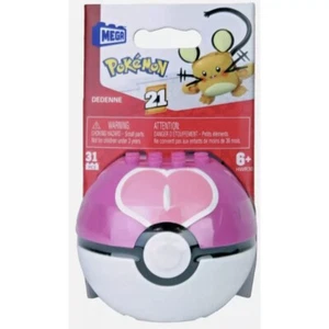 Mega Construx Pokemon DEDENNE Pokeball HWR30 🩷 Love Series 21 Building Set NEW - Picture 1 of 7
