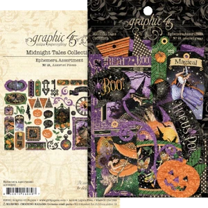 Graphic 45 - Midnight Tales - Ephemera Assortment - Picture 1 of 2