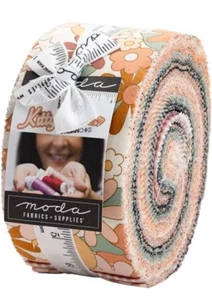 KITTY CORN Jelly Roll 2.5" Strips Fabric by Moda (40 Pc) Urban Chiks FREE SHIP! - Picture 1 of 5