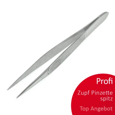 PINZETTE spitze Augenbrauen Zupfpinzette 90mm Nailart Straßsteine Maniküre - Bild 1 von 4