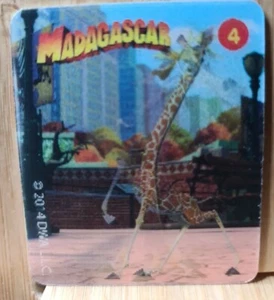Dreamworks Heroes🏆#4 MADAGASCAR Woolworths Movie Motion Trading Card🏆FREE POST - Picture 1 of 2