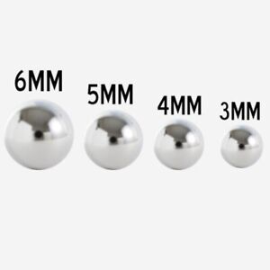 Replacement  Beads Dimpled For Captive Bead Ring Surgical Steel 10 pack 4 sizes