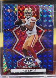 Trey Lance 2022 Mosaic Blue PRIZM /99 + 22 Select Draft Tri-Color /199 💥49ers - Picture 1 of 4