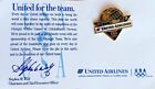 UNITED AIRLINES PIN équipes olympiques américaines 1994-96 Sponsor Globe 1 1/2 po x 1 11/4 po