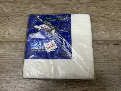 Servilletas de papel exprés vintage de fiesta de cumpleaños de Star Wars nuevas Foto 1 de 4