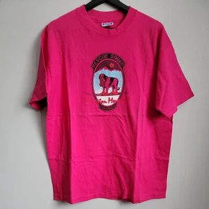 VTG 1985 Colorado Rescue Dog on Skis Single Stitch Short Sleeve Shirt Size XL - Picture 1 of 9