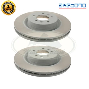 LAND ROVER FRONT BRAKE ROTOR DISC SET X2 RR SPORT RANGE ROVER LR038934 AKEBONO - Bild 1 von 1