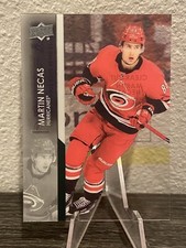 2021-22 Upper Deck Series 1 Clear Cut Acetate Martin Necas #33 Hurricanes