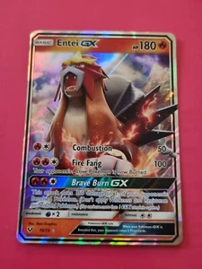 Pokemon Card Shining Legends Entei GX 10/73 Ultra Rare - Near Mint - Picture 1 of 2