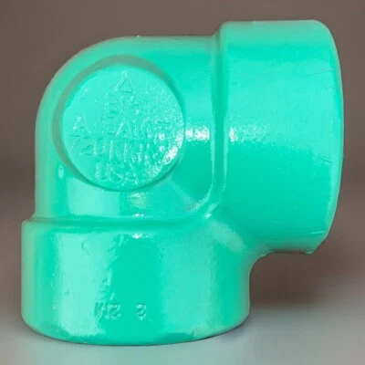🔥2" 3000# Threaded (NPT) 90° Elbow A105 Forged Steel FS010921 Epoxy Coated Tool - Image 1 of 4
