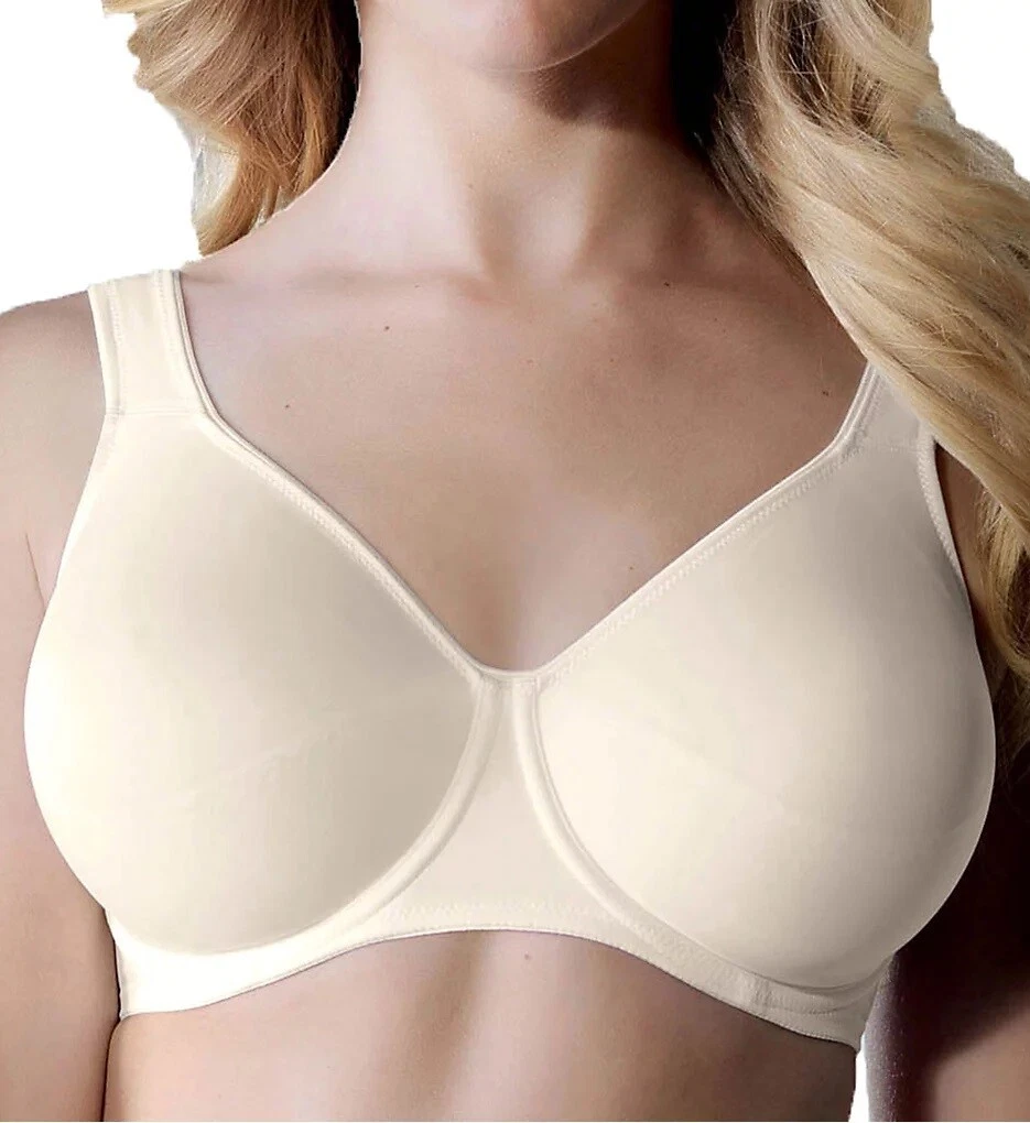 Anita Women's Full Figure Comfort Bra 5409 - Non-Wired Support, Wide Straps, Ivory 34G