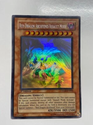 Yugioh Red Dragon Archfiend/Assault Mode CRMS-EN004 Ghost Rare 1st Edition NM - Image 1 of 4