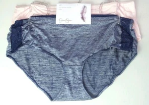 JESSICA SIMPSON Women's Panties 2X Hipster 2 4 6 8 Pack Full Figure Blue Pink - Picture 1 of 6