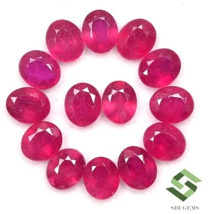 6x5 mm Natural Ruby Oval Cut Lot 05 Pcs 4.38 CTS Calibrated Loose Gemstones GF - Picture 1 of 6