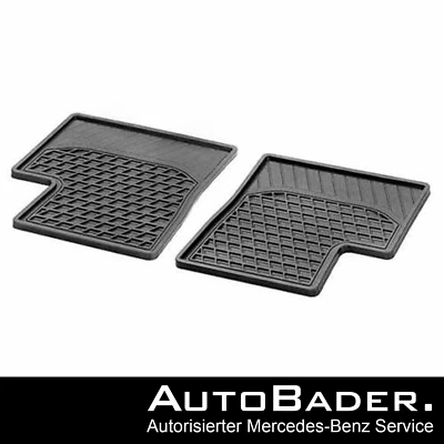 Original Smart Allwetter Gummimatten Schwarz HINTEN SMART 453 forfour *NEU* - Bild 1 von 2