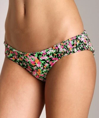 Parte inferior de bikini TORI PRAVER margarita acanalada talla GRANDE en Nirvana neón floral Foto 1 de 4