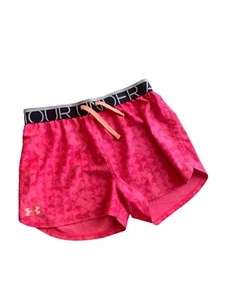 Under Armour Heat Gear Short Active Running Workout Pink Youth Size Large - Picture 1 of 6