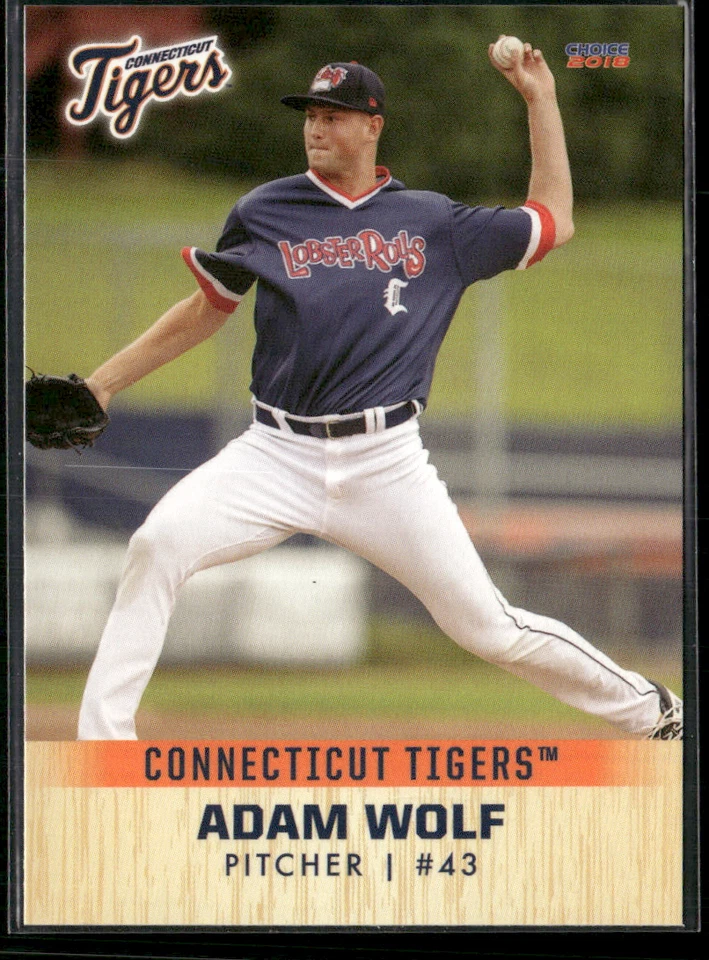 Adam Wolf 2018 Connecticut Tigers Team Set - Image 1 of 2